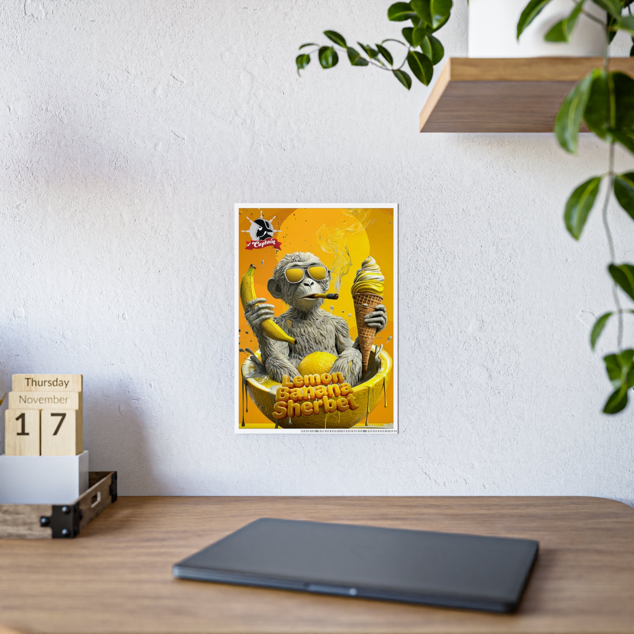 Lemon Banana Sherbet - Poster